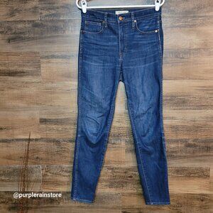 Madewell Jeans 30 Skinny 10" High Rise Medium Dark Wash Tummy Control Stretch